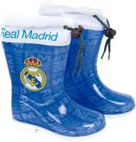 Arditex - Botas de agua Real Madrid en color Azul y Blanco con logo. Suela antideslizante. Tallaje amplio - details 0