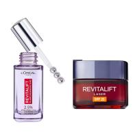 L'Oreal Pack - Revitalift Filler - Sérum de Ojos con Ácido Hialurónico y Cafeína 20ml + Crema Día con Protección Solar Factor 25 Antiarrugas y Antiedad 50ml. - details 0