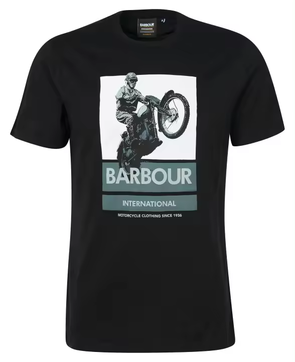Barbour International Archie Graphic-Print T-Shirt Black - 1