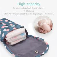 Bolso De Diaper Para Bebé Organizador Portátil De Viaje Al Aire Libre Mini Bolsa De Pañales Para Carrito Reutilizable Almacenamiento Para Mami - details 14