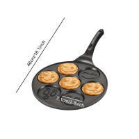 PANCAKES PAN 4 COPAS SARTén Antiadherente Para Desayuno Hamburguesa Huevo Pana Pans De Fondo Plano Fabricado Con Piedra Médica Y Aluminio Cocina - details 23