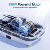 ALLINLIFE Máquina de ejercicios de placa de vibración, Máquina de drenaje linfático 150W , Placa de potencia de fitness, Tablero de pérdida de peso, Plataforma vibratoria de fitness, Gimnasio en casa agitador - details 7