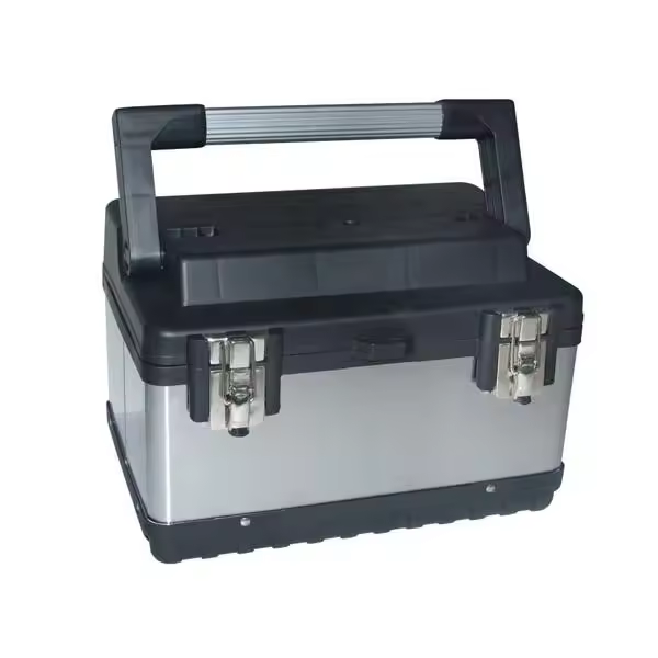 Caja de Herramientas Perel - Acero Inoxidable Resistente - 380 X 270 X 225 Mm - 1