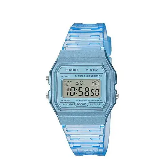 Casio F-91WS-2DF Reloj Digital Retro, Resistente al Agua 30M, Alarma, Luz LED y Calendario Automático - 1