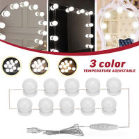 Tocador de maquillaje con luces LED estilo Hollywood y espejo USB - details 2