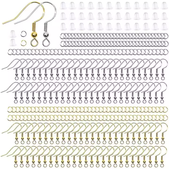 Kit de suministro para hacer Arete con alambre de Plata de Ley 925 de 600 piezas - 1