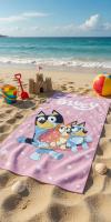 Disney - Toalla Playa Disney Microfibra 70 x 140 cm Verano Oficial Bluey Minnie Mickey Stitch Avengers Spiderman Frozen Princesas Ideal playa piscina - details 7