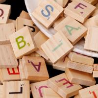 100X Azulejos De Madera Con Letras Y Números Colores Para Manualidades Juguete - details 4
