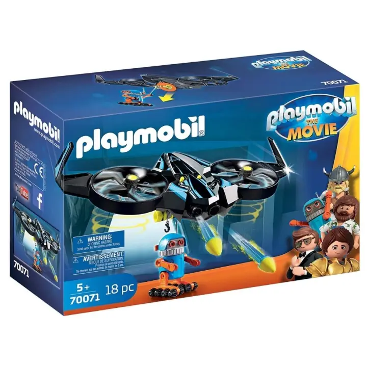 Playmobil The Movie Robotriton con figura de dron (70071) juguete de la película - 1