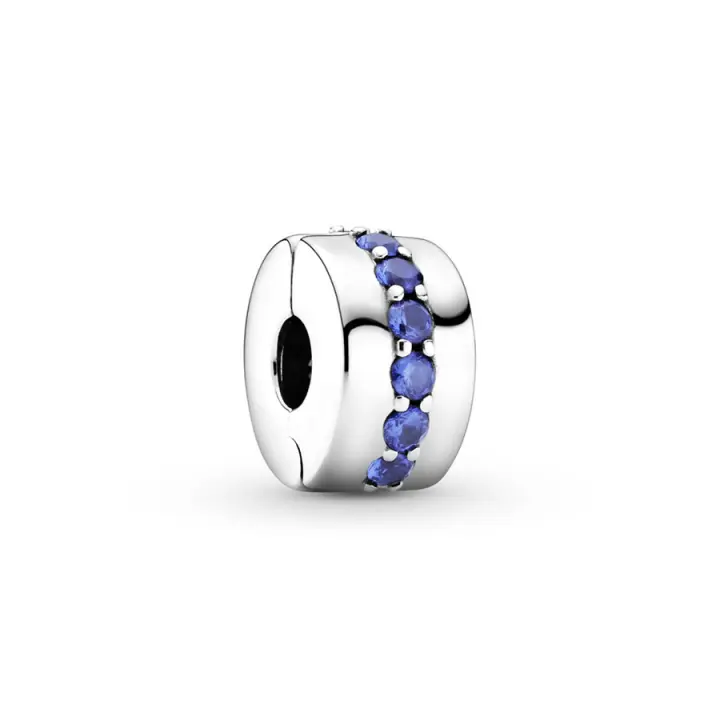 Pandora Pandora Clip en plata de ley Destellos Azules 791972C01 , para Mujer - 1