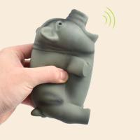 Juguete De Masticar Para Perros 1PC Látex Sonido De Cerdo Divertido Para Entrenamiento De Masticación Y Limpieza De Dientes Para Cachorros Tamaño 16*7CM Colores Rosa Blanco Amarillo - details 4