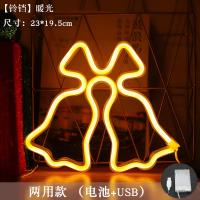 Luces De Navidad LED En Forma De Calcetines Y Árbol De Navidad Con Diseño De Neón Lámpara Colorida Para Decoración De Pared Y Fiesta En La Habitación - details 8