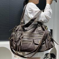 Bolso Bandolera De Cuero Vintage Para Mujer Estilo Y2K Con Múltiples Bolsillos Y Gran Capacidad Bolso De Motociclista - details 8
