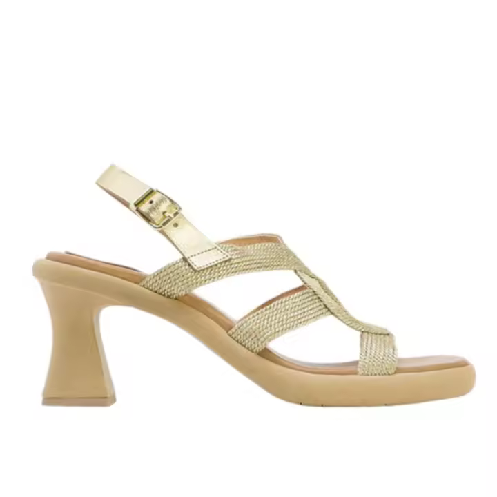 Shoes Sandalias marca Porronet para mujer en color oro - 1