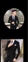 Traje Elegante Para Hombre (Blazer+ Pantalones) Moda Negocios Coreana Ajustado Para Boda Traje Profesional De Gentleman - details 2