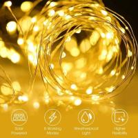Cadena De Luces LED Solar Para Jardín Decoración Navideña Exterior Guirnalda Fairy Strip 22M/12M/7M Incluye Bombillas Fuente De Energía Solar Protección IP65 - details 10