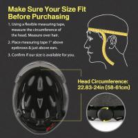 Casco de Bicicleta con visera Ligero con Gafas magnéticas, unisex, tamaño ajustable, para hombre y Mujer - details 3