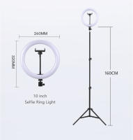 Anillo De Luz De Autoefecto 10 Pulgadas Con Trípode Opcional Lámpara De Iluminación Para Video Grabación Y Transmisión En Vivo - details 23