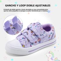 Zapatillas De Lona Para Niños Y Niñas Con Doble Correa De Dibujos Animados Zapatos Casuales Transpirables Y De Secado Rápido Para Edades 7-12m a 12+y - details 11