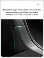 Cubierta De Protector De Puerta Trasera Para Tesla Model Y 2024-2021 En TPE De Goma Antideslizante Protector Anti- Suciedad Y Raspades - details 4