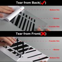 Pegatina Para Ventanas De Coche Universal Resistente Al Agua Decorativa De Vinilo Reflectante Para Frente Y Trasero Del Parabrisas - details 8