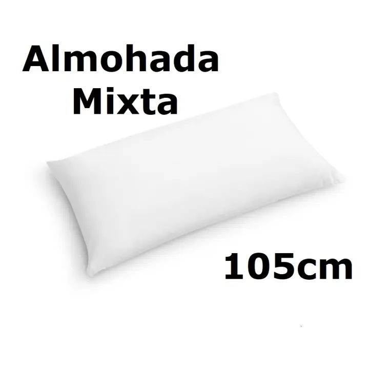 Almohada de 105cm mixta fibra, medidas (105 x 40 cm),color blanco,cm,fespu - 1