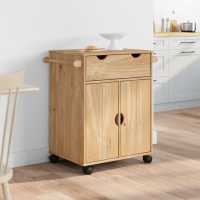 vidaXL Carrito de cocina OTTA madera maciza de pino 59x45x80 cm - details 2
