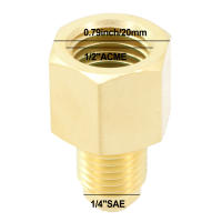 Adaptador De Acondicionador De Coche R134A R12 Con Conexión Rápida 1/2" ACME Hembra Y 1/4" SAE De Cobre De Alta Calidad Para Inyector De Combustible - details 16