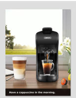 HiBREW Cafetera de cápsulas H1A, cafetera multicápsulas 4 en 1, compatible con cápsulas DG/Nes/ESE/café molido, Parada automática, Modos de café caliente y frío, Espresso perfecto, Negra - details 12