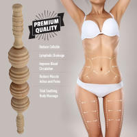 Masajeador De Madera Manuales Para Alivio Del Músculo Herramienta De Terapia Corporal Rodillo De Masaje Para Celulitis Trigger Point Stick - details 0