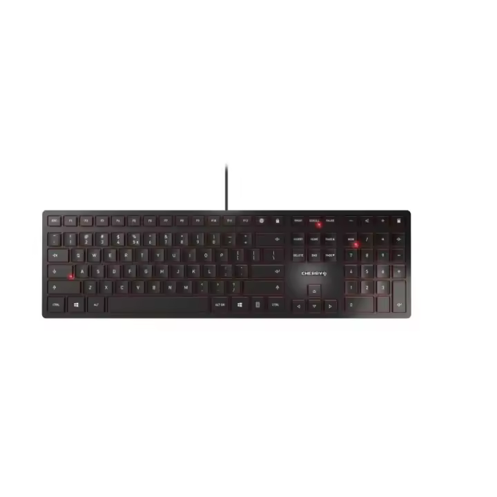 Teclado con cable CHERRY KC 6000 SLIM (USB, negro) - 1