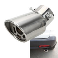Pipe De Escape Para Coche Redondo Universal Muffler De Acero Inoxidable Accesorio De Coche 1PCS Posición De Montaje En La Parte Trasera - details 0