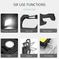 Linterna LED Mini Multifuncional De Llave De Camping Con Luz De Trabajo Recargable Por USB Para Pesca Y Senderismo - details 6