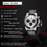 Reloj De Cuarzo PAGANI DESIGN Para Hombre Reloj De Pulsera Deportivo De Lujo Automático Con Fecha Impermeable Y Cronógrafo Dorado - details 25