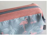 Women's makeup bag flamingo travel essentials toiletry storage bag portable Cosmetic Bag large capacity organizer storage bag - details 15