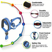 2-Pack Amarras Ajustables De Nylon Para Perros Con Costuras Reinforteadas Correa De Seguridad Para Entrenamiento Y Caminatas Sin Líder - details 1
