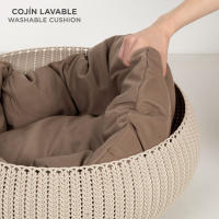 Colorbaby Cama Knit con cojin para mascotas 54 x 19 cm - details 2