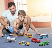 Juego De 4 Piezas Coches Pequeños De Aleación Para Niños Coches Miniatura Estilo Policia Escuela Taxi Durable Regalos Para Niños - details 6