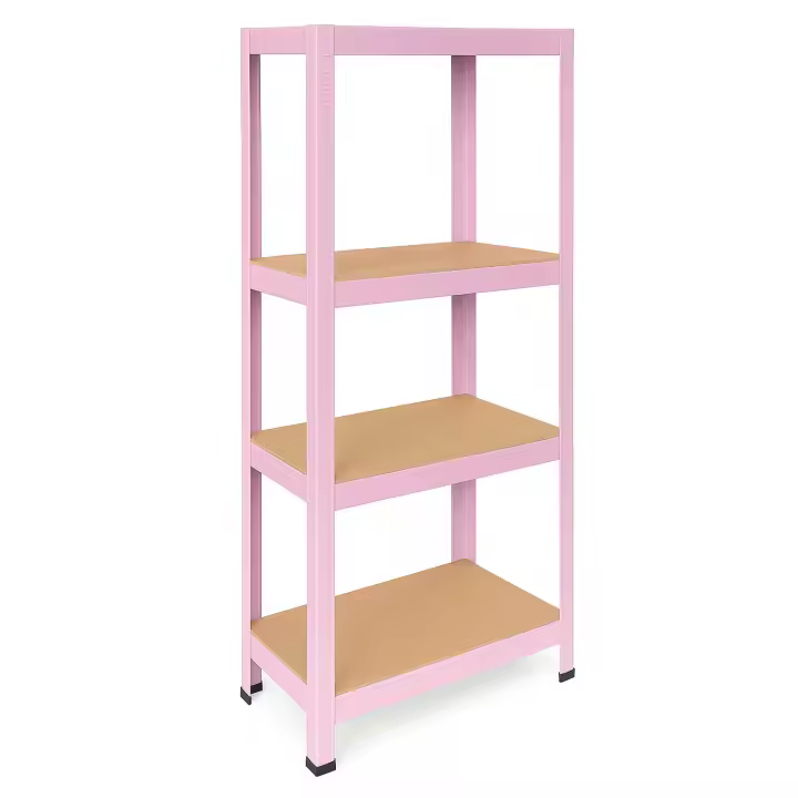 Ociodual OcioDual Estanteria Metalica Rosa Tiny, Estanteria Almacenaje Trastero, 150x60x30cm, Estante Cocina, Estanterias Almacenaje Trastero, Estanterias Metalicas Sin Tornillos - 1