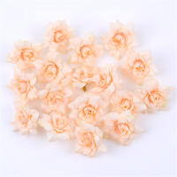 10/20Pcs Flores Artificiales De Seda Rosa 4CM Para Decoración De Hogar Bodas DIY Guirnalda De Navidad Accesorios De Regalo - details 13