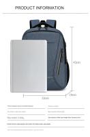 Mochila Impermeable Para Hombres Ultra Ligera Con Capacidad Para Portátil De 15.6 Pulgadas Estilo Casual Con Flecos Reflectantes Bolsa De Espalda Para Libros - details 11