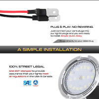 Iluminación LED Para Camino 2X CANBUS Bajo Espejo Lateral Para Ford Edge Ranger Mondeo Fusion Flex Explorer Taurus Expedition Luz De Buceo - details 2