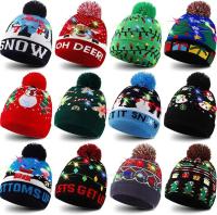 Gorro Navideño De Lana Con Luces LED Unisexo Gorro De Invierno Con LEDs Coloridos Para Año Nuevo Xmas Accesorio Electrónico Para La Navidad - details 0