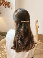 Clips Para El Pelo De Moda Con Cristales Y Cuentas Hechas a Mano Barretas Accesorios Para El Pelo Para Mujeres Y Niñas Estilo Geométrico - details 6