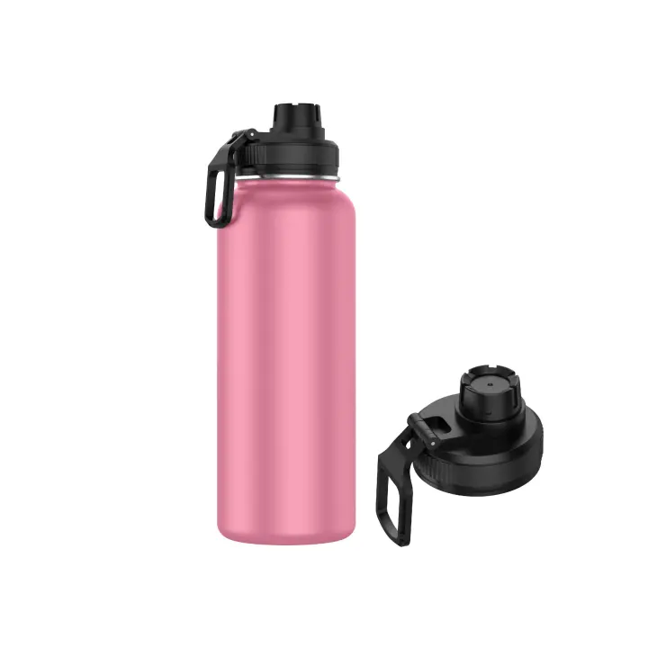 Botella Termo de Acero Inoxidable 1 Litro Deportiva (10 Colores) - Botella de Agua Térmica Reutilizable | Sin BPA | Mantiene 24H Frio / 12H Calor | Termo y Hermética - Doble Pared a Prueba de Fugas (YD550 YD1000 999 1199 D1) - 1