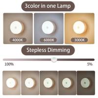 Lámpara Nocturna USB Recargable LED Para Armario De Cocina Escalera Luz De Armario Botón De Encendido Sin Cable - details 1