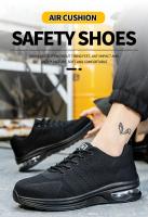 Nuevos Estilos De Botas De Seguridad Para Hombres Con Punta De Acero Antideslizantes Zapatillas De Trabajo Indestructibles Para Senderismo - details 1