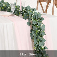 Planta Artificial De Eucalipto 170cm Hojas Verdes Para Decoración De Bodas Y Jardines Planta Falsa De Babas De Aire Colgante De Seda Para Hogar Y Exposiciones - details 1