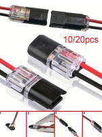 10/20pcs Terminales De Cable Universales Compactas Con 2 Pines Conectores De Cableado Rápido Sin Necesidad De Desenredar Herramienta - details 0