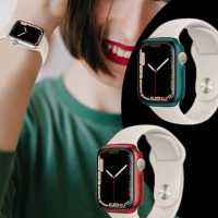 Ociodual Funda Protectora con Cristal Templado Rosa Oro Compatible con Relojes Inteligentes Apple Watch 8/7 (45mm) - details 6
